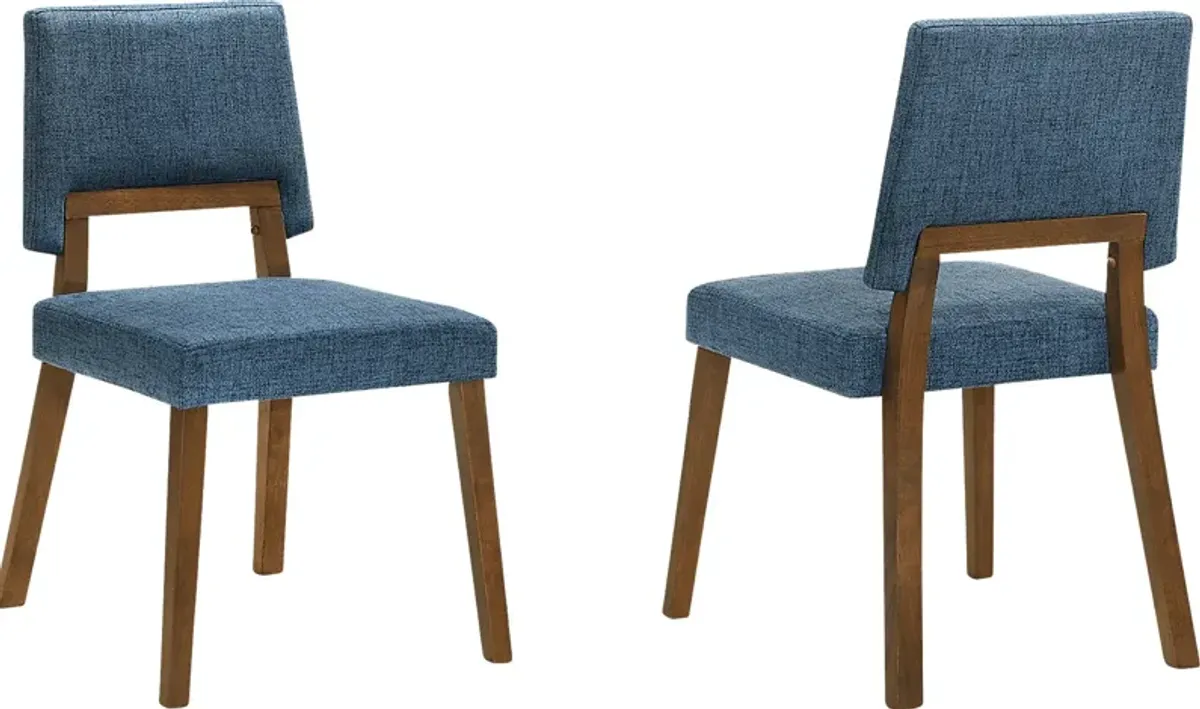 Cliffytales I Blue Dining Chair, Set of 2