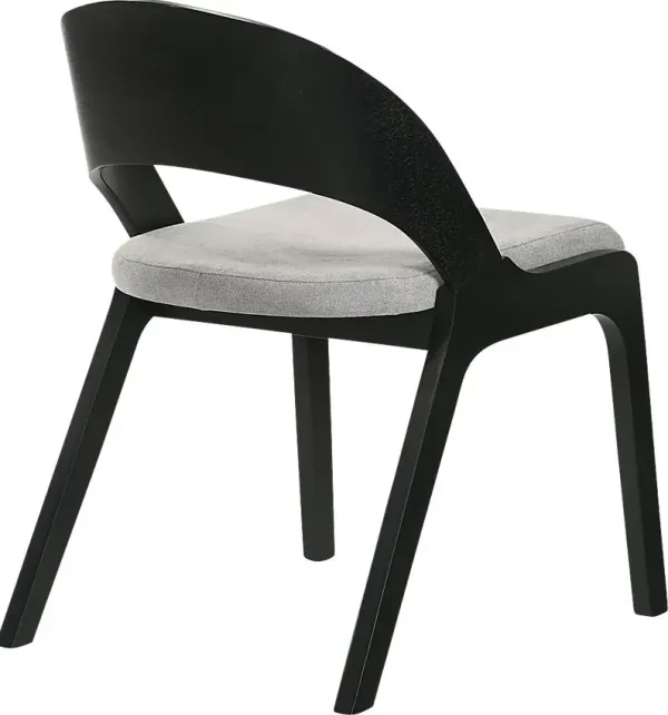 Smabet Black Dining Chair, Set of 2