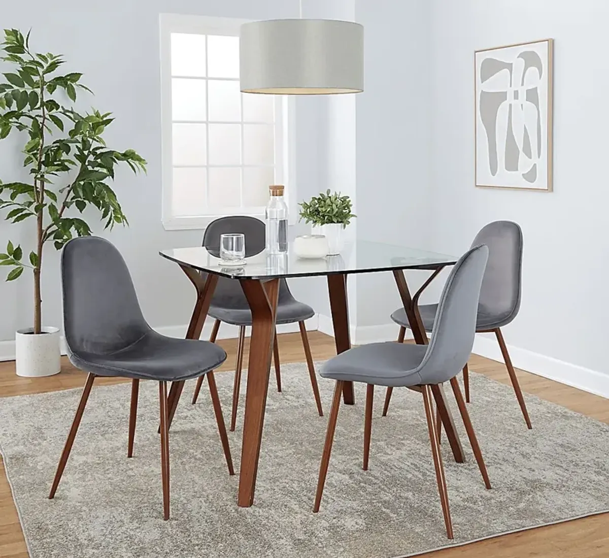 Wrenfrew II Gray 5 Pc Dining Set