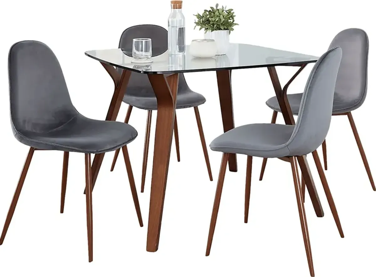 Wrenfrew II Gray 5 Pc Dining Set