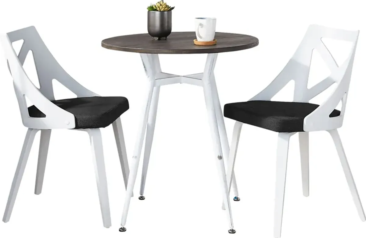 Jiwa Charcoal 3 Pc Dining Set