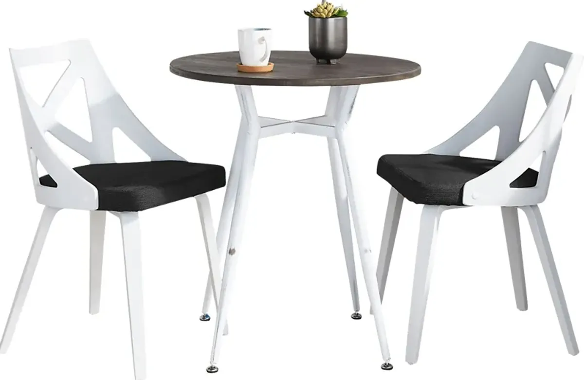 Jiwa Charcoal 3 Pc Dining Set