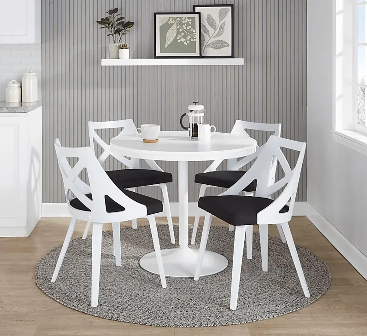 Dyme III Charcoal 5 Pc Dining Set