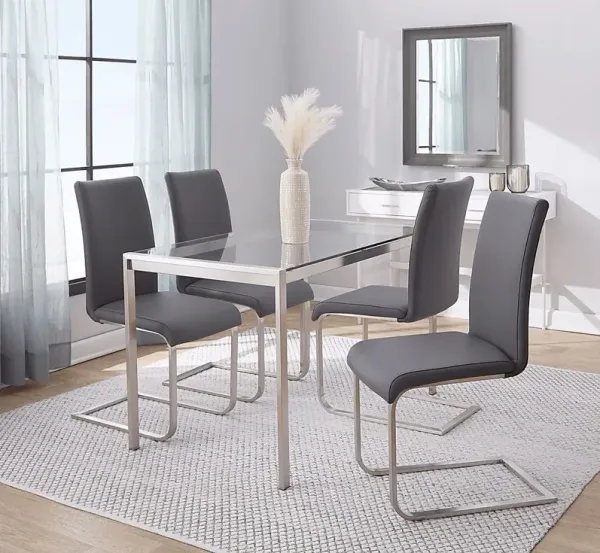 Quain Gray 5 Pc Dining Set