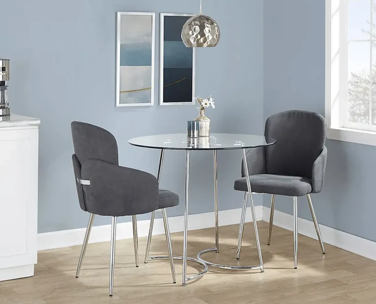 Haurt Gray 3 Pc Dining Set