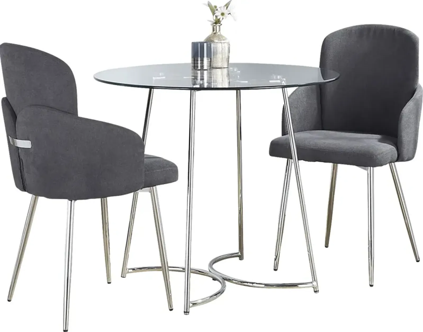 Haurt Gray 3 Pc Dining Set