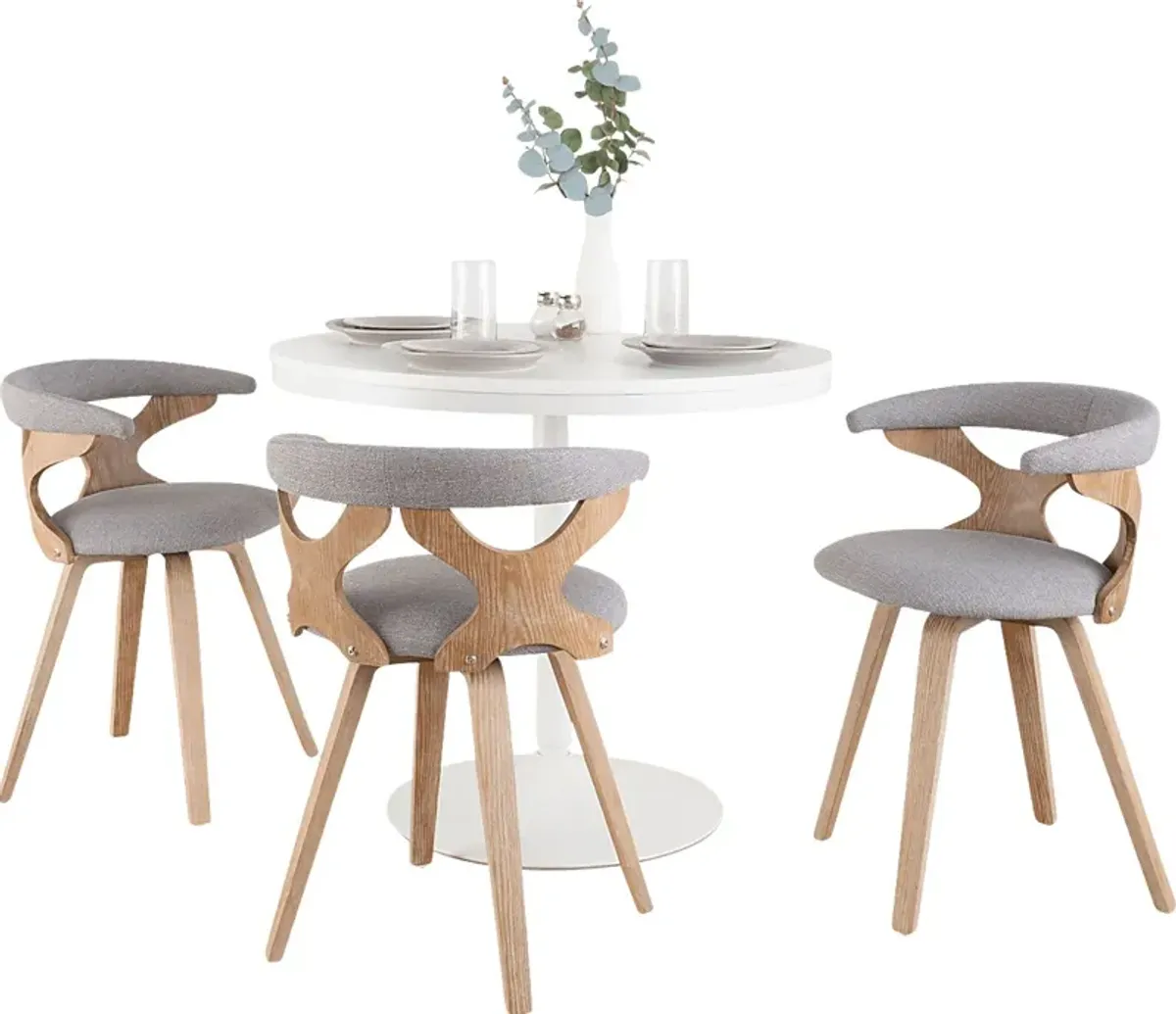 Wisheen Gray 4 Pc Dining Set