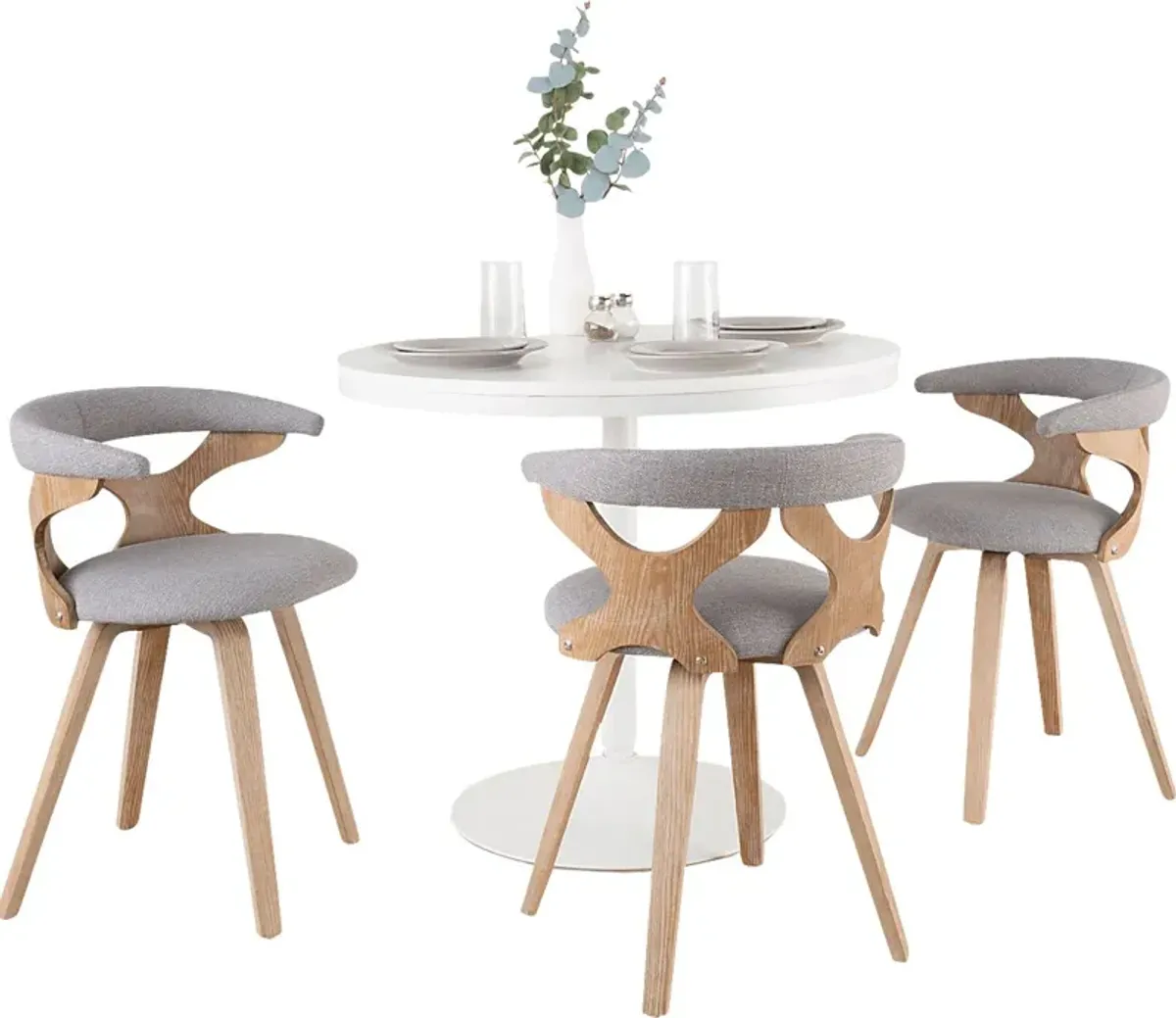 Wisheen Gray 4 Pc Dining Set