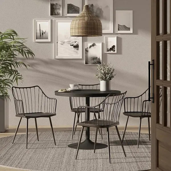 Tollefs Walnut 5 Pc Dining Set