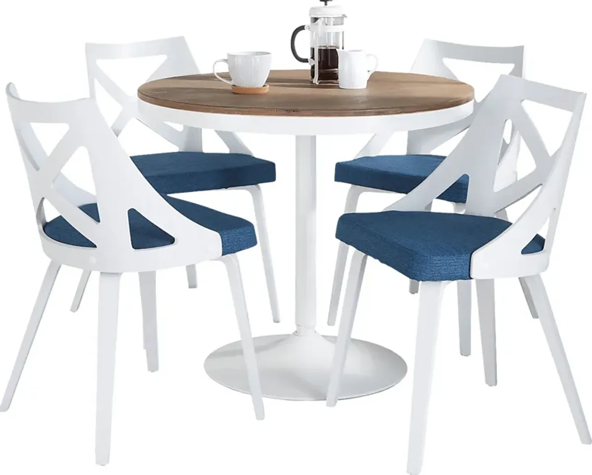 Dyme IV Blue 5 Pc Dining Set