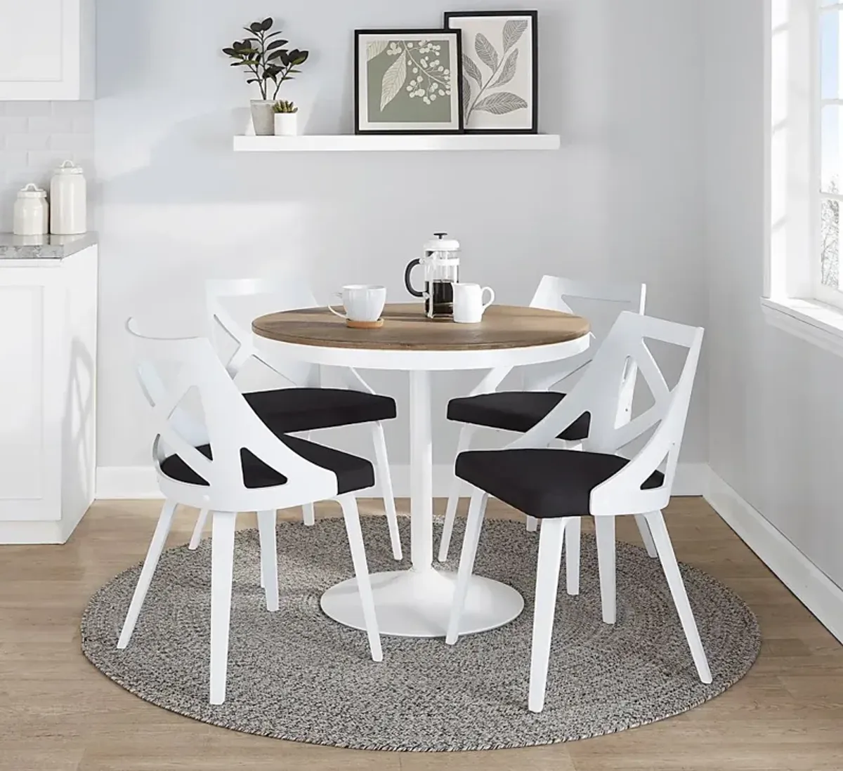 Dyme IV Charcoal 5 Pc Dining Set