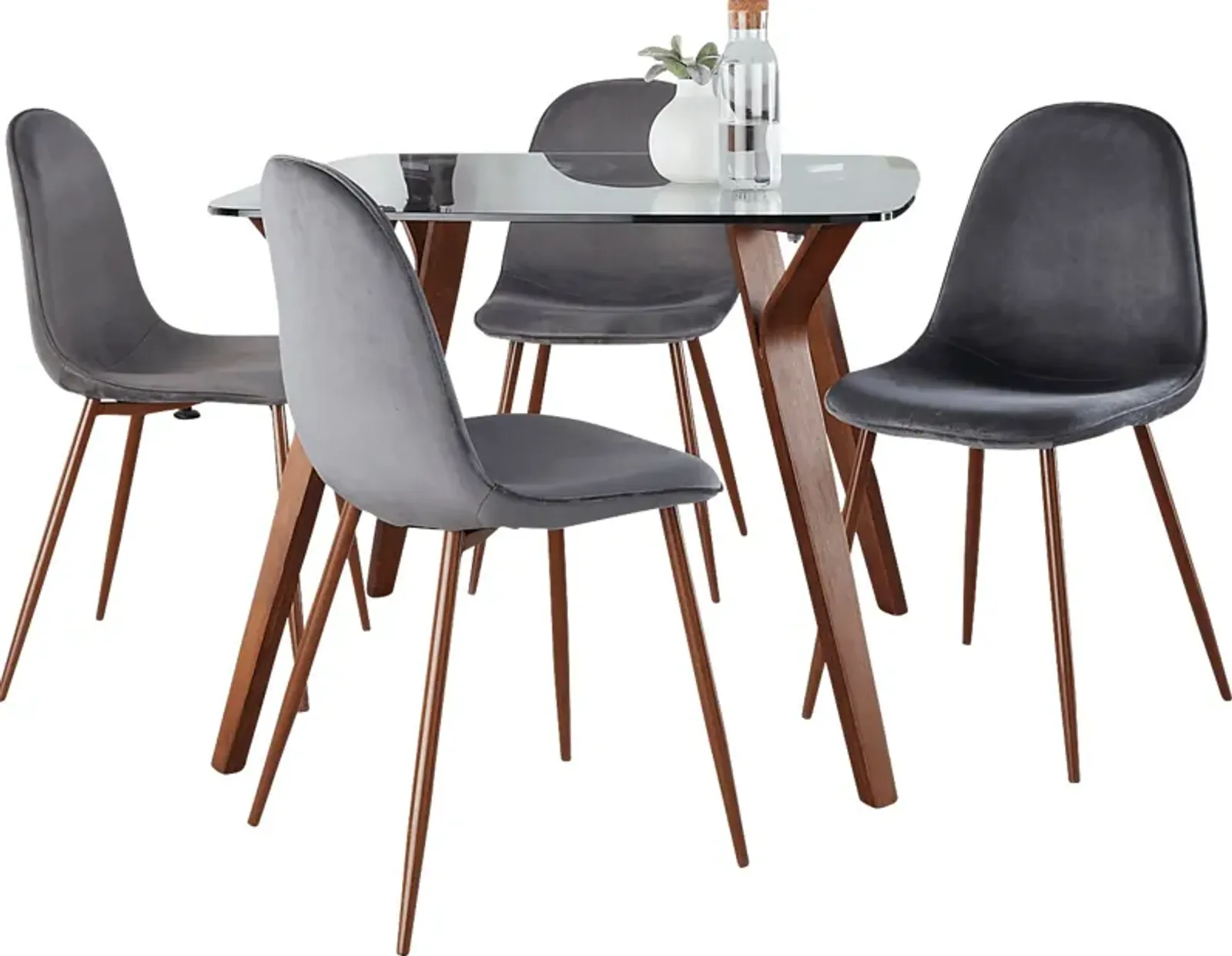 Wrenfrew II Gray 5 Pc Dining Set