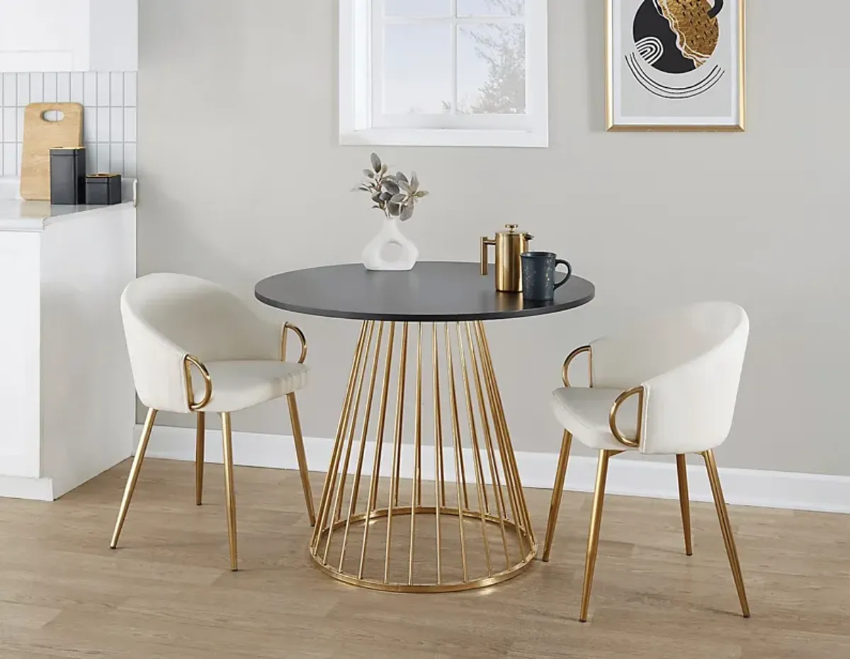 Aldendell Black Dining Table