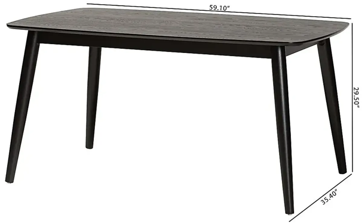 Cassimere Black Dining Table