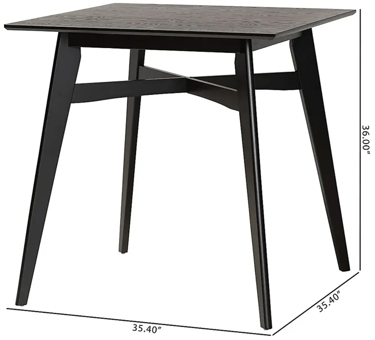 Coderre Black Counter Height Table