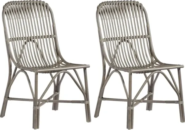 Fishhawk Gray Side Chair, Set of 2