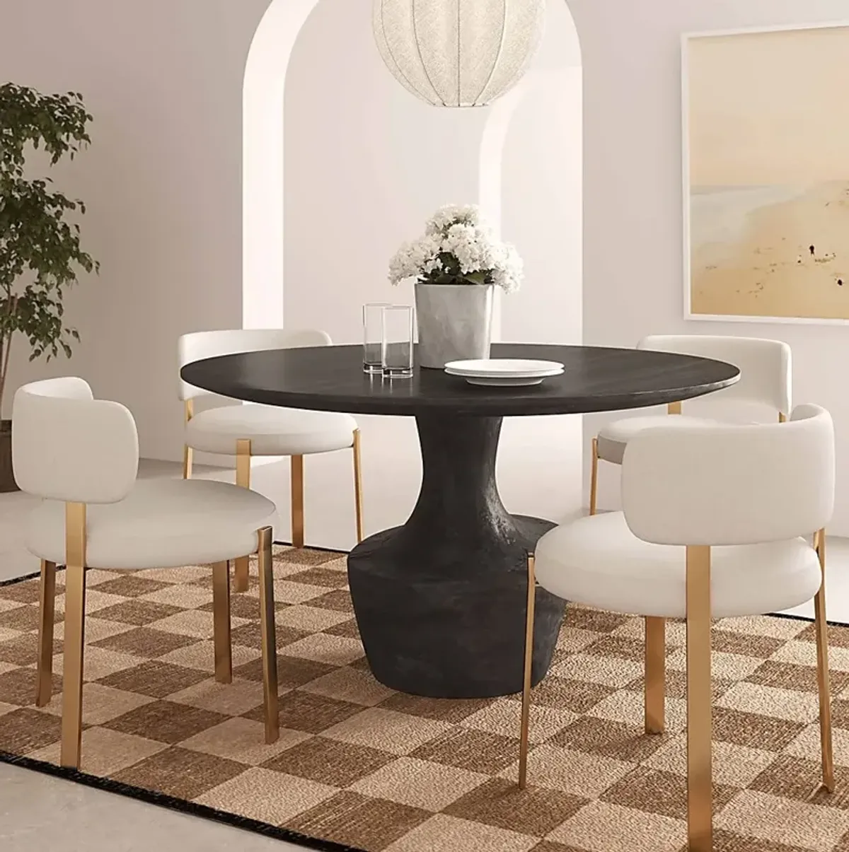 Kondelin Black Dining Table