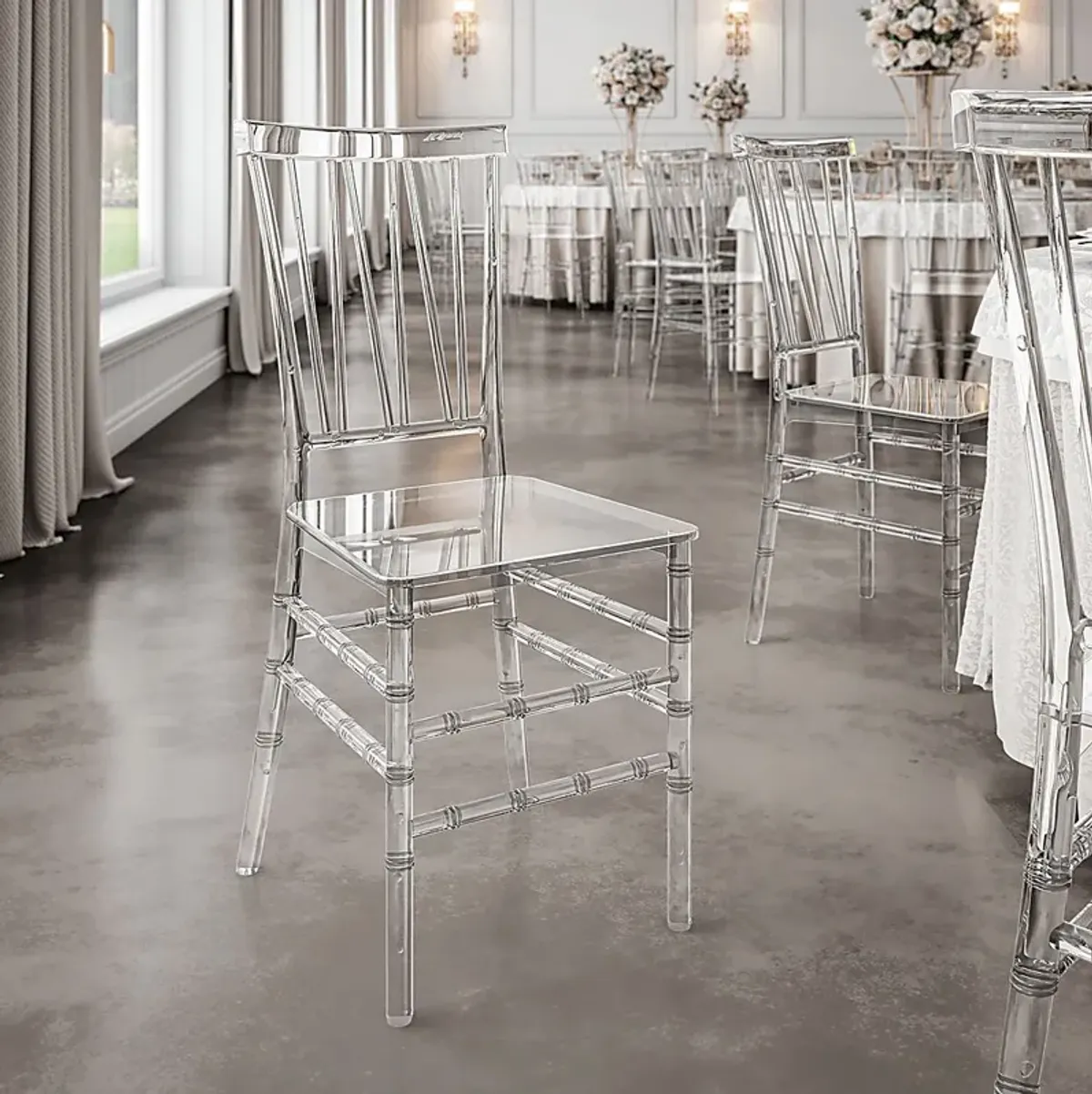 Myloxi Clear Dining Chair, Set of 4