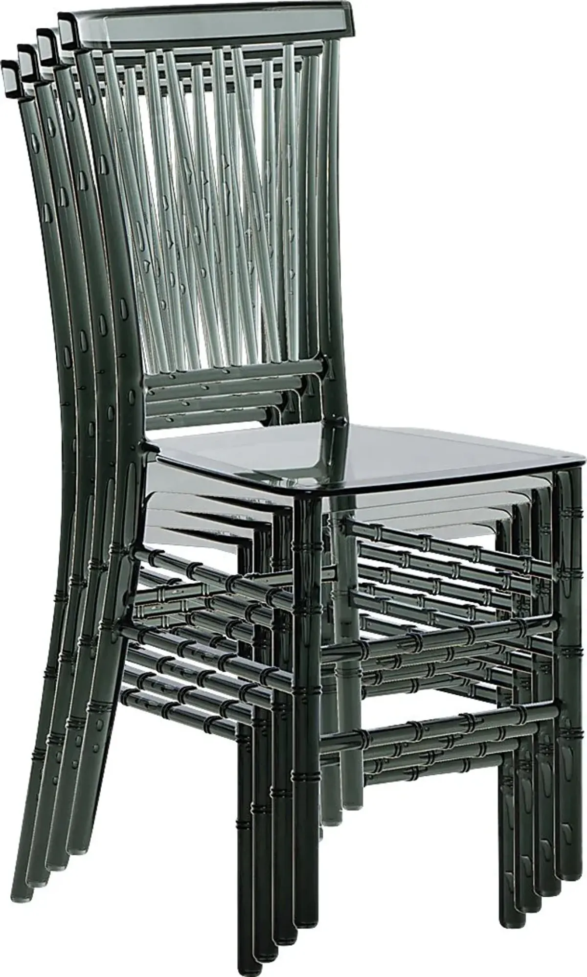 Myloxi Gray Dining Chair, Set of 4