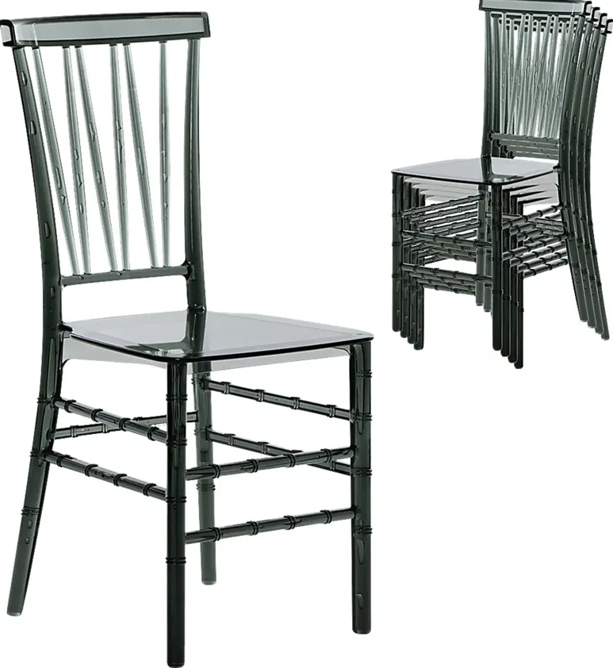 Myloxi Gray Dining Chair, Set of 4