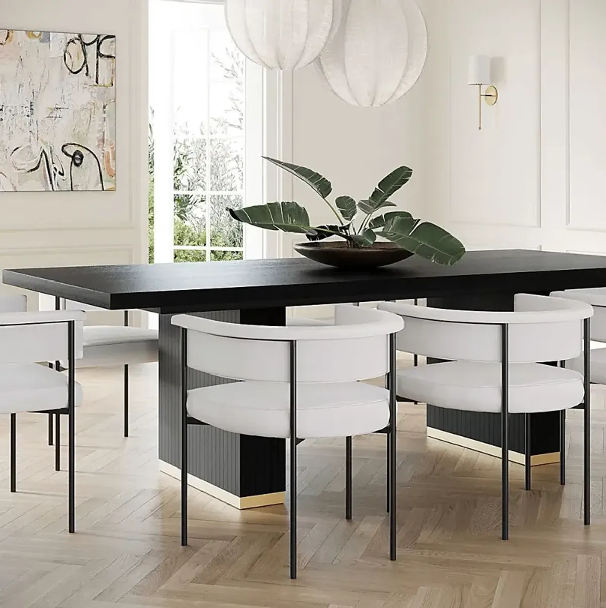 Bequette Black Dining Table