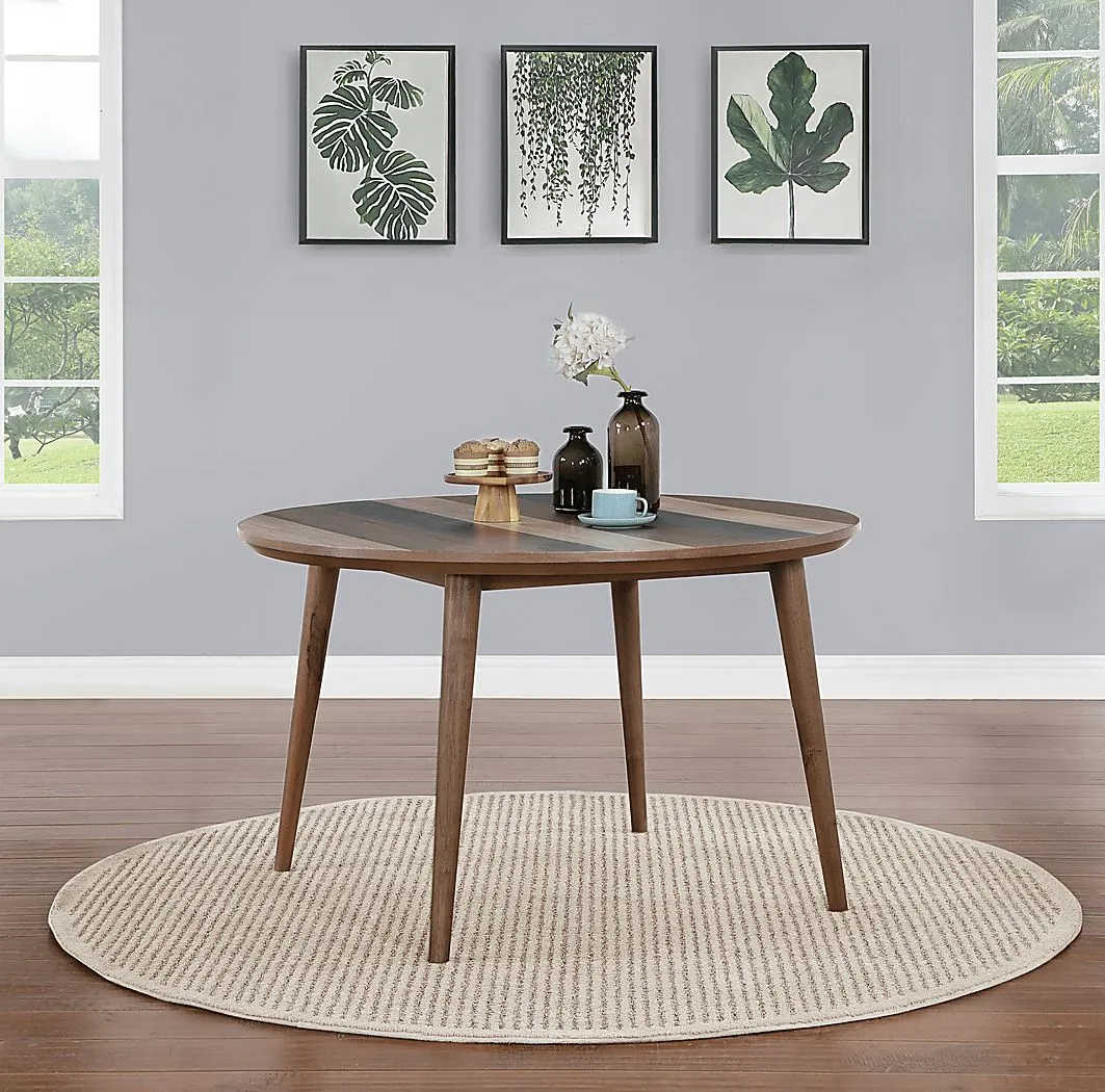 Brigtine Brown Round Dining Table