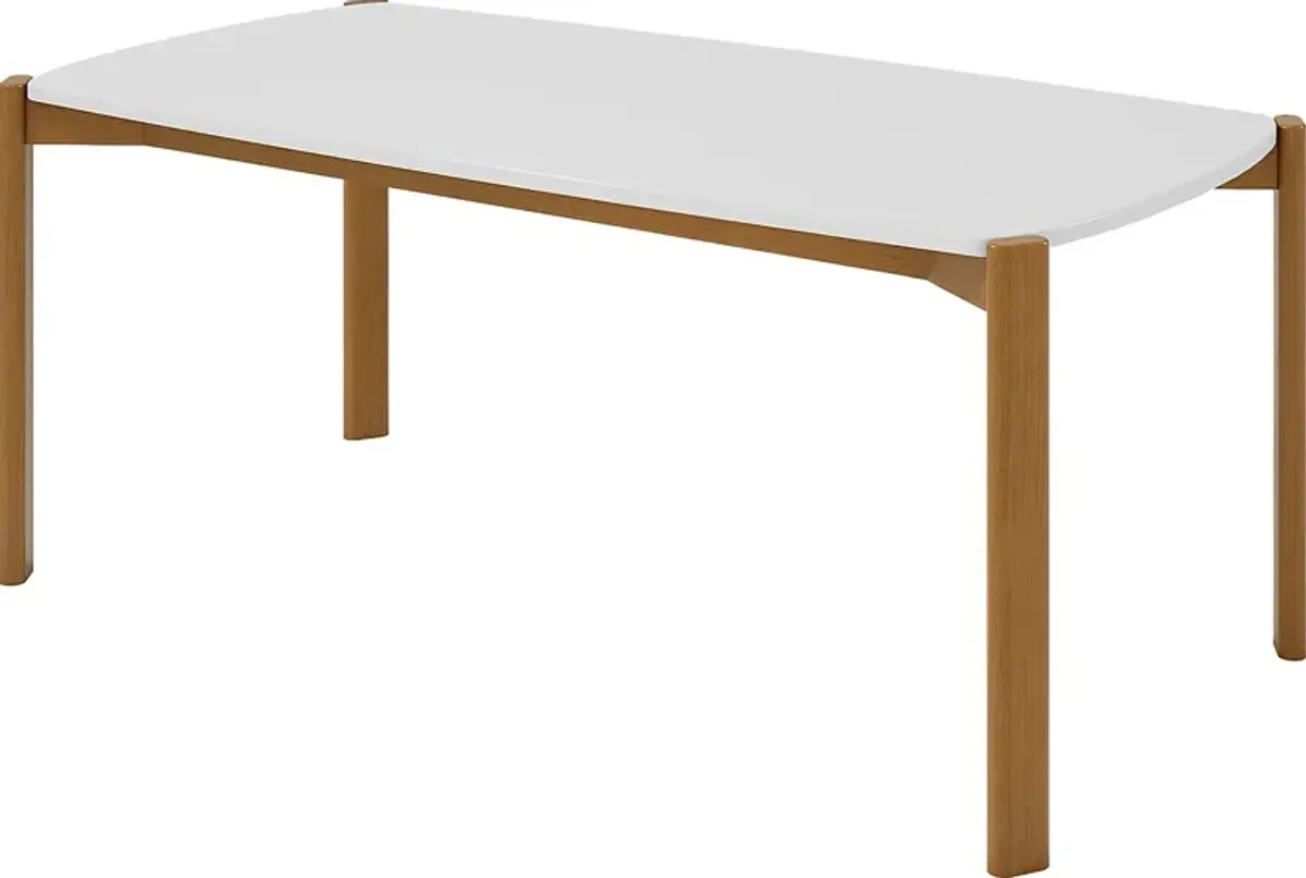 Demerest V White Dining Table