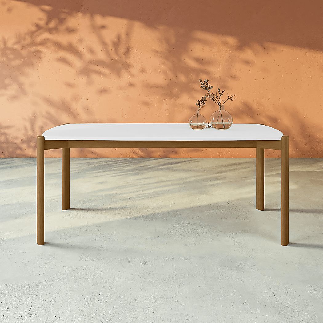 Demerest V White Dining Table