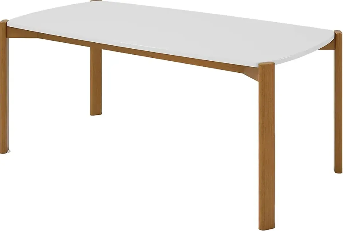 Demerest V White Dining Table