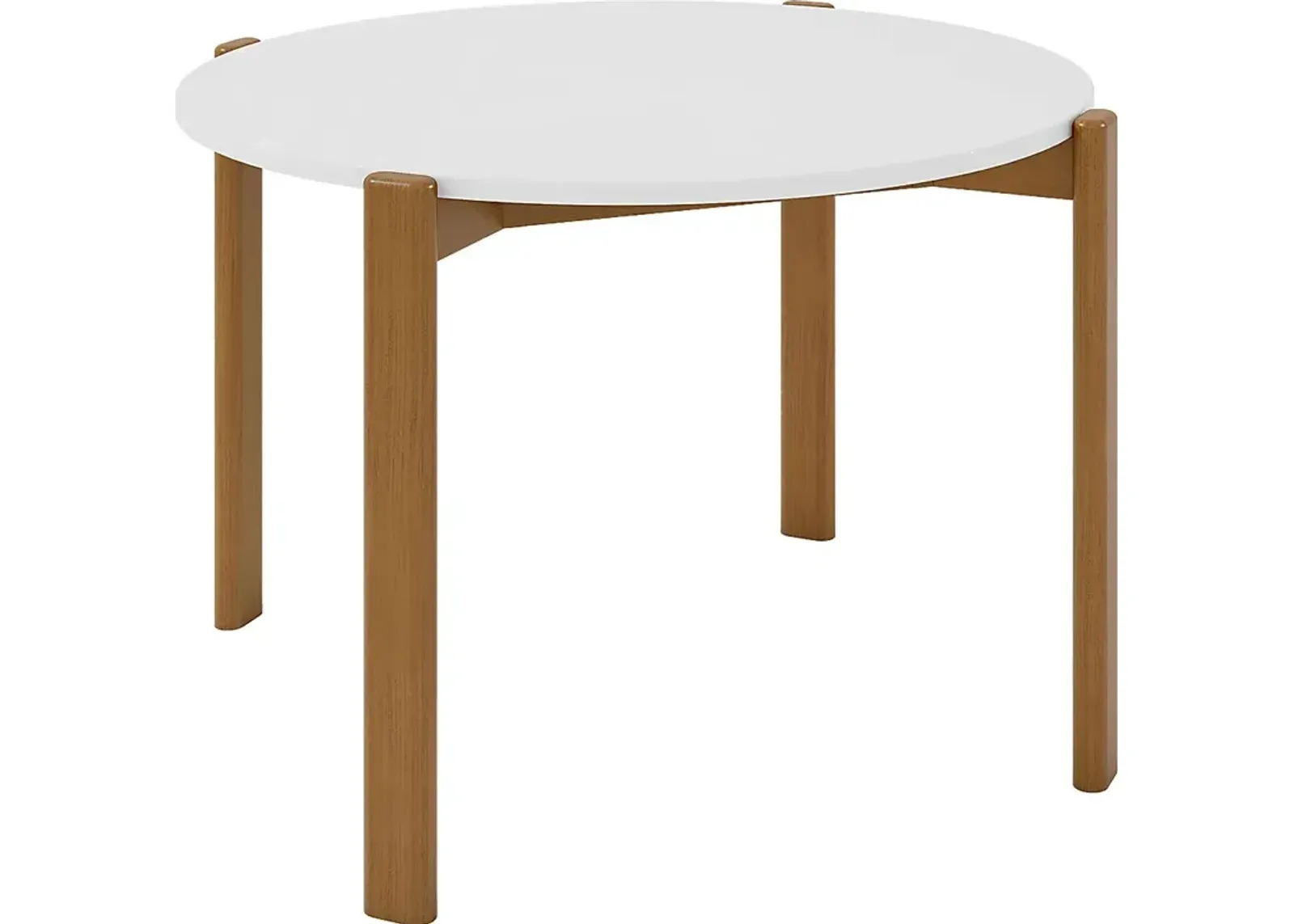 Demerest III White Dining Table