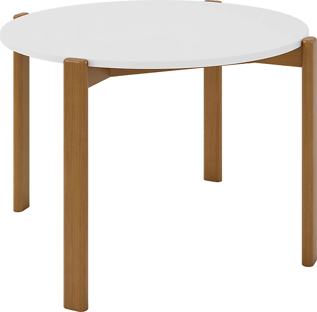 Demerest III White Dining Table