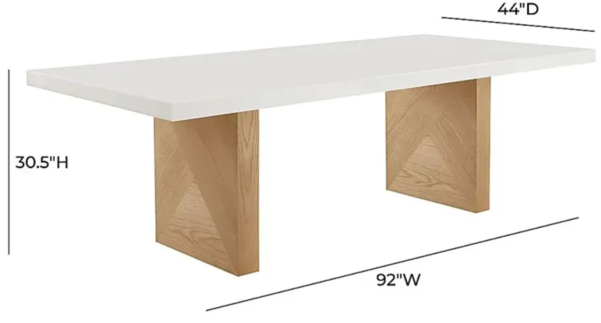 Donnellon White Dining Table