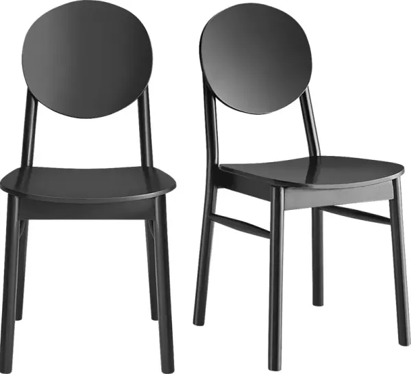 Goldenrode Black Dining Chair, Set of 2