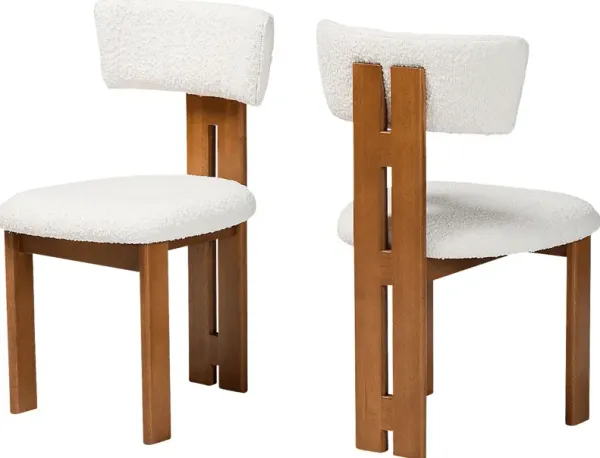 Bonarosa Cream Dining Chair, Set of 2