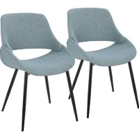Stroble I Blue Dining Chair, Set of 2