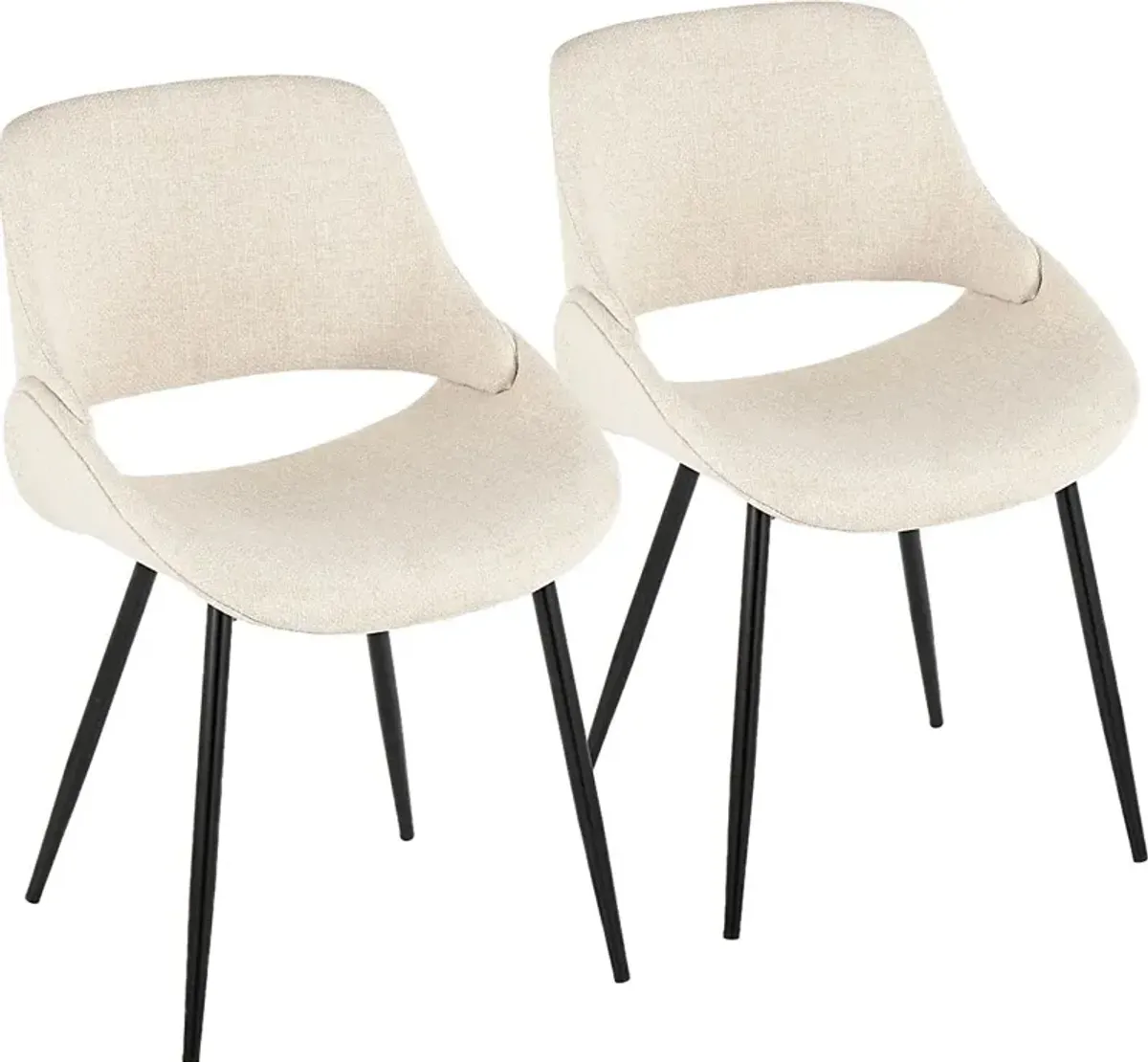 Stroble I Cream Dining Chair, Set of 2