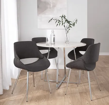 Stroble II Charcoal Dining Chair, Set of 2