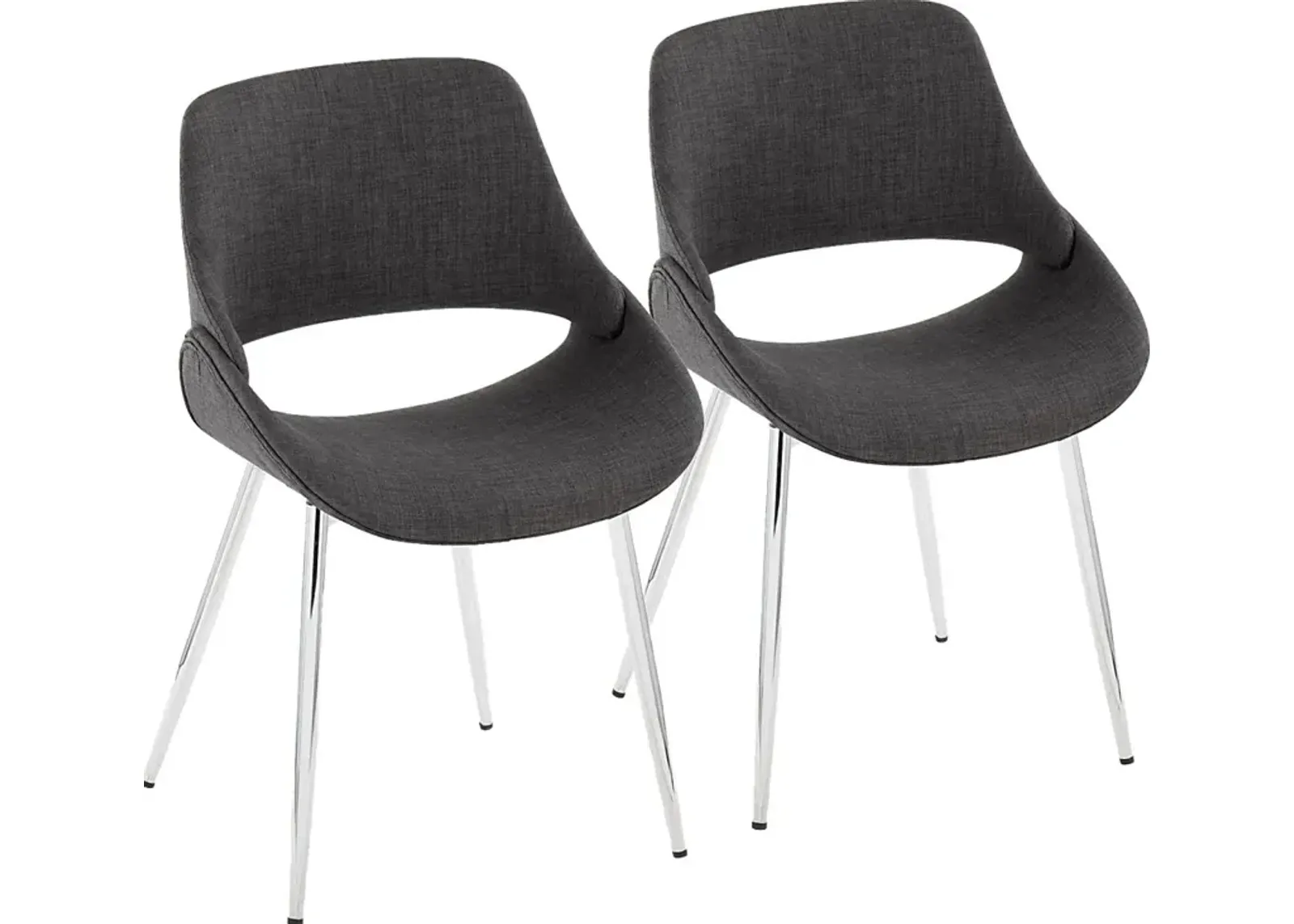 Stroble II Charcoal Dining Chair, Set of 2