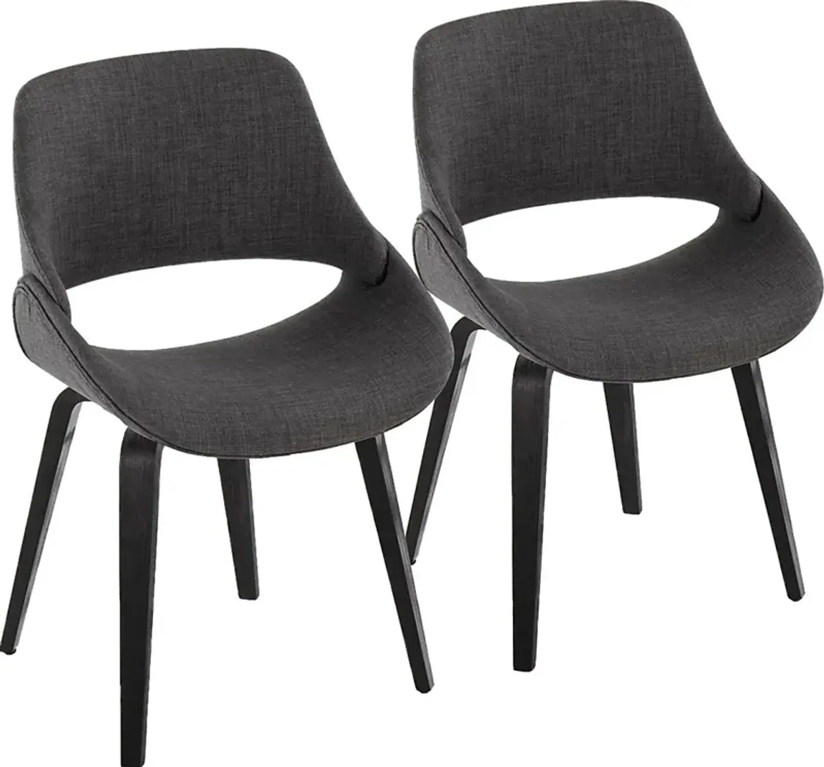 Stroble III Charcoal Dining Chair, Set of 2