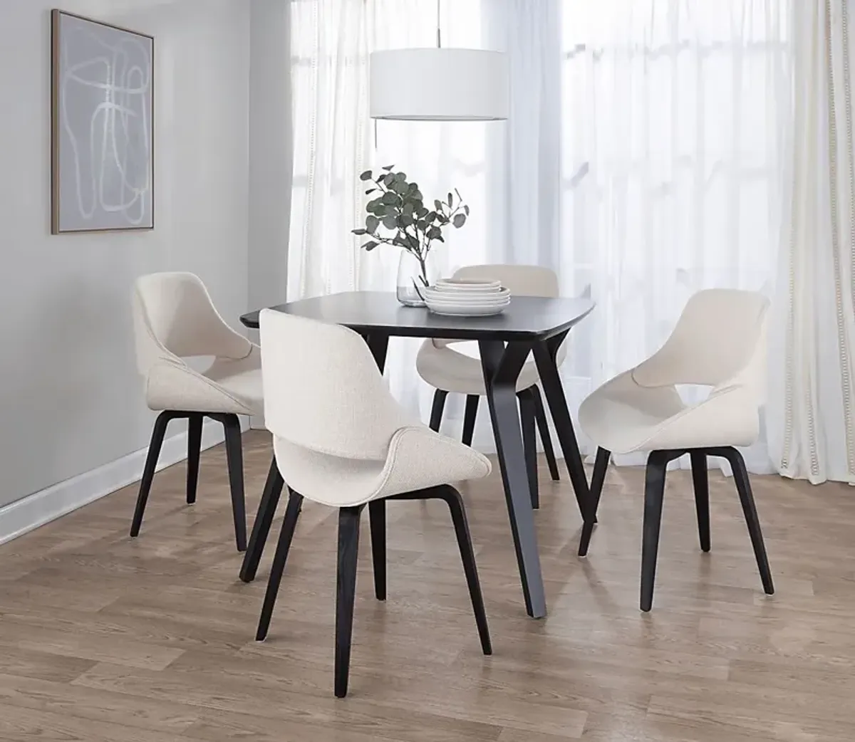 Stroble III Cream Dining Chair, Set of 2