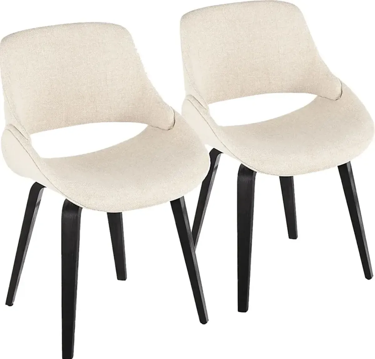 Stroble III Cream Dining Chair, Set of 2