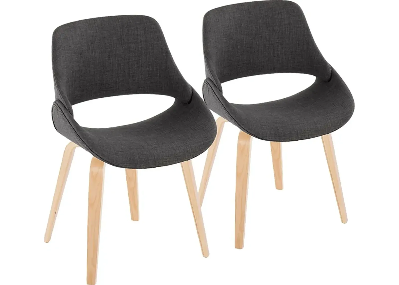 Stroble IV Charcoal Dining Chair, Set of 2