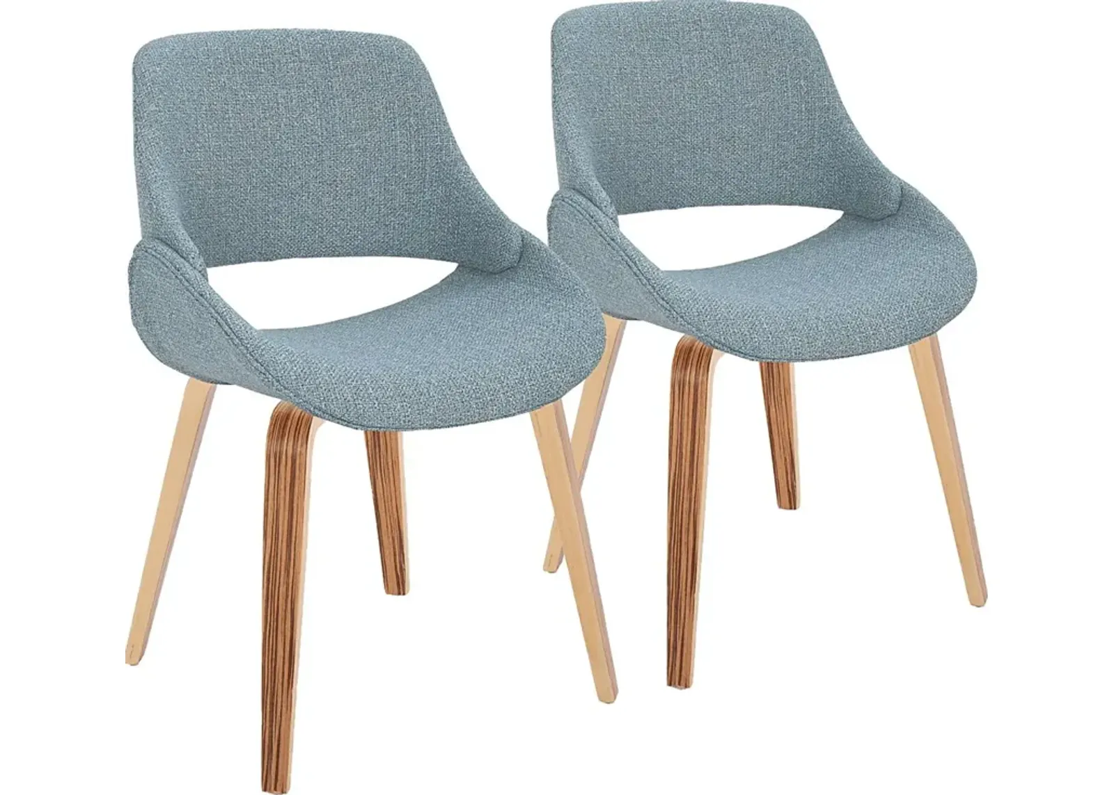 Stroble V Blue Dining Chair, Set of 2