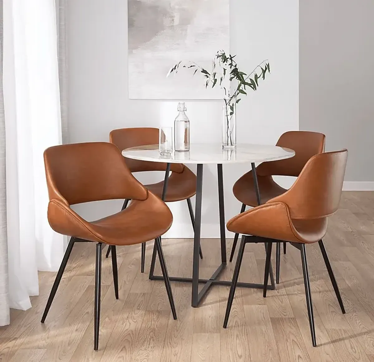 Stroble VI Camel Dining Chair, Set of 2