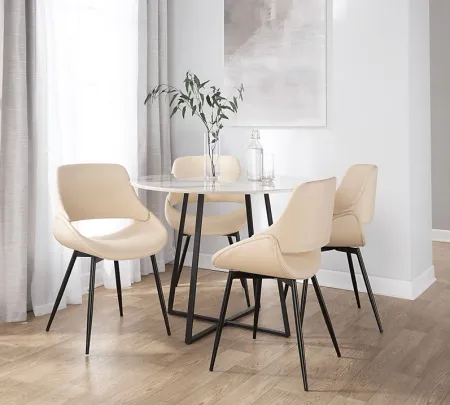 Stroble VI Cream Dining Chair, Set of 2