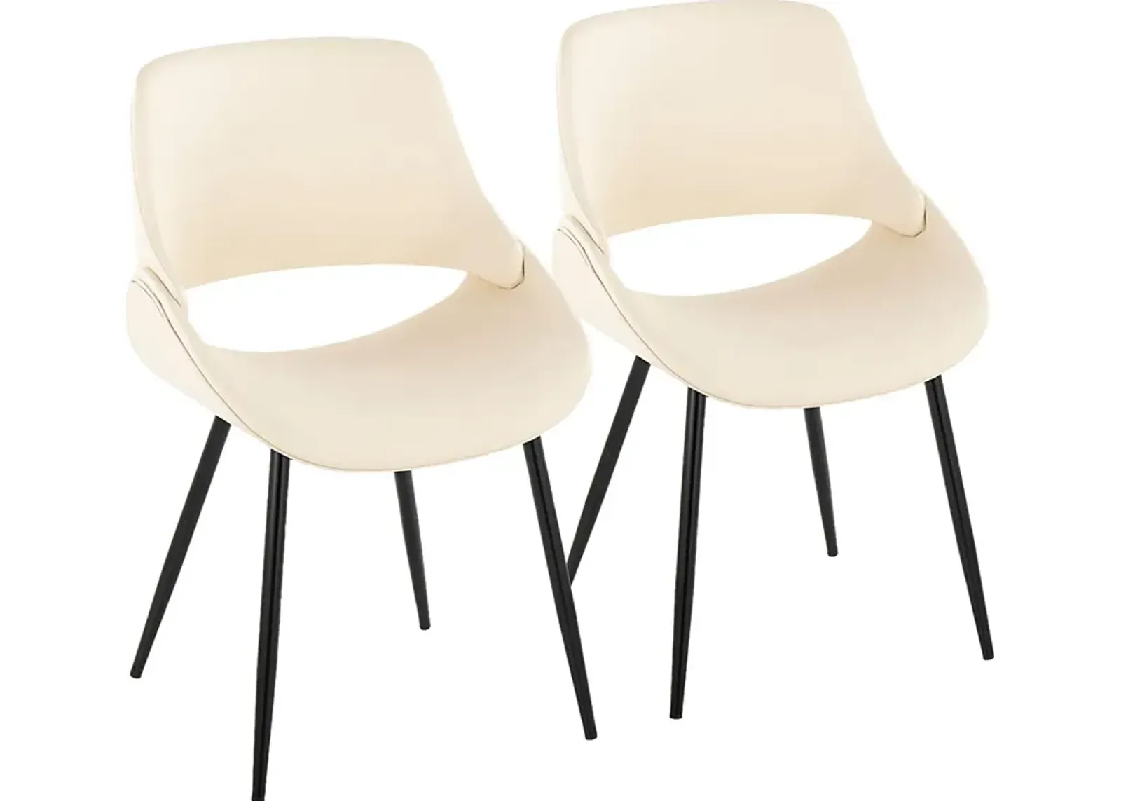 Stroble VI Cream Dining Chair, Set of 2