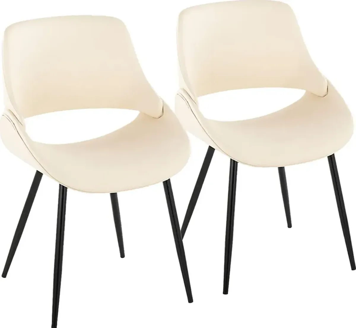 Stroble VI Cream Dining Chair, Set of 2