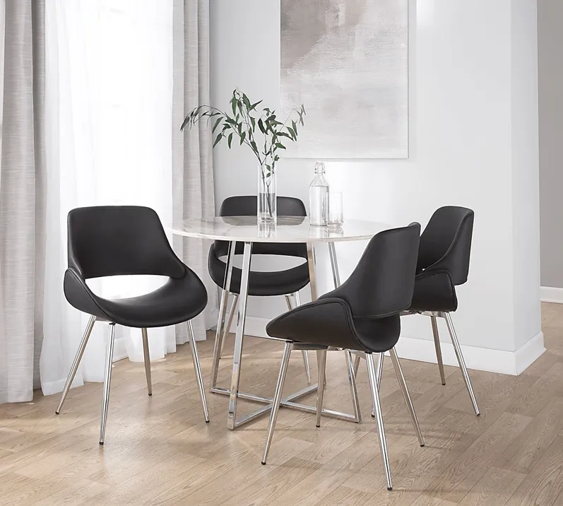 Stroble VII Black Dining Chair, Set of 2