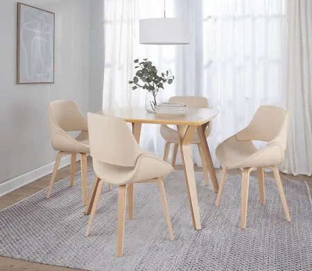 Stroble IX Cream Dining Chair, Set of 2