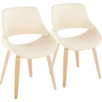 Stroble IX Cream Dining Chair, Set of 2